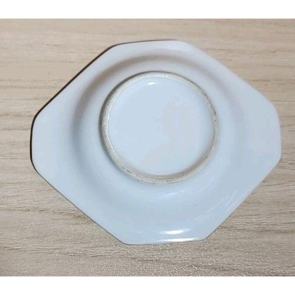 Vintage Bone China Rose ASHTRAY Ash TRAY Vanity Ladies Theatre Gift Wedding Ring - Picture 3 of 5